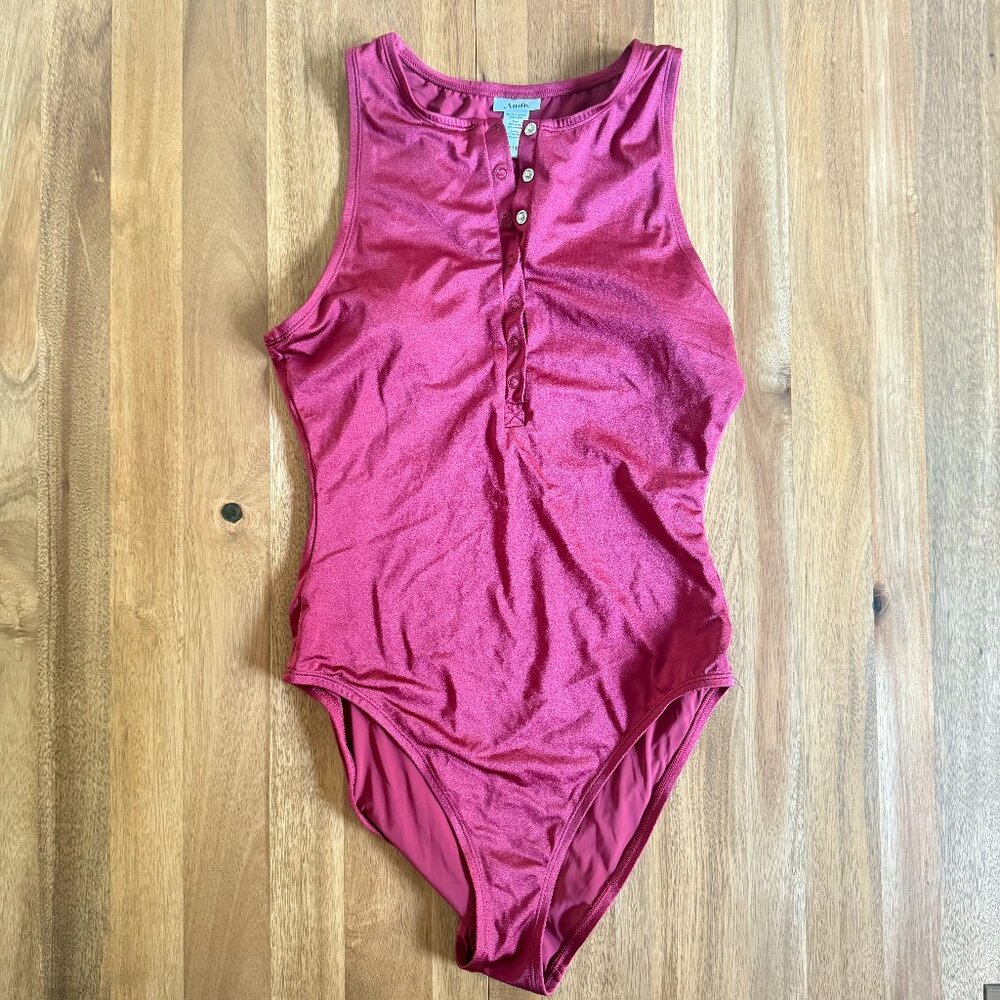 Andie Women's One Piece in Shiny Red